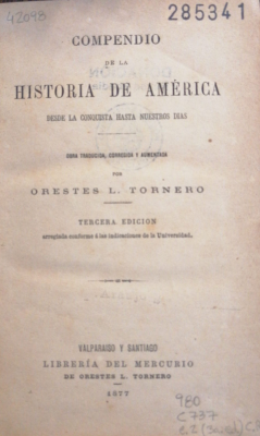 Compendio de la historia de América desde la Conquista hasta nuestros días