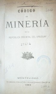 Código de Minería de la República Oriental del Uruguay