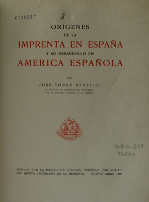 Orígenes de la imprenta en España y su desarrollo en América española