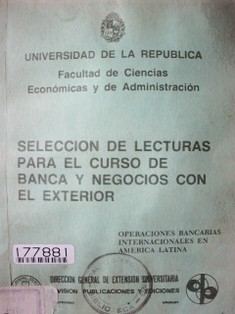 Operaciones bancarias internacionales en América Latina