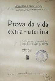 Prova da vida extra-uterina