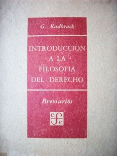 Introducción a la Filosofía del Derecho