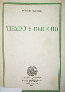 Tiempo y derecho