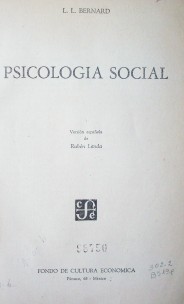 Psicología social