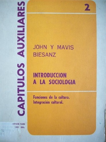 Introducción a la sociología