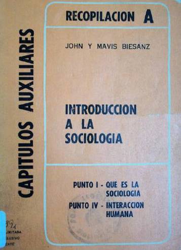 Introducción a la sociología