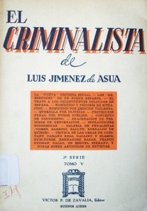 El criminalista