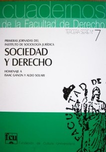 Jornadas del Instituto de Sociología Jurídica "Sociedad y Derecho"