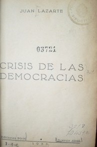 Crisis de las democracias