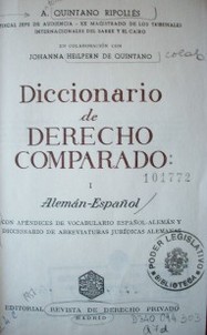 Diccionario de derecho comparado