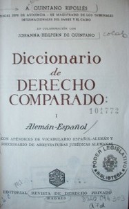 Diccionario de derecho comparado