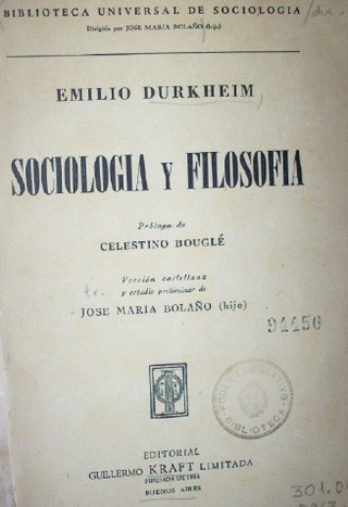 Sociología y filosofía