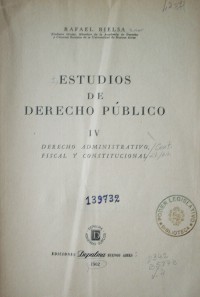 Estudios de Derecho Público