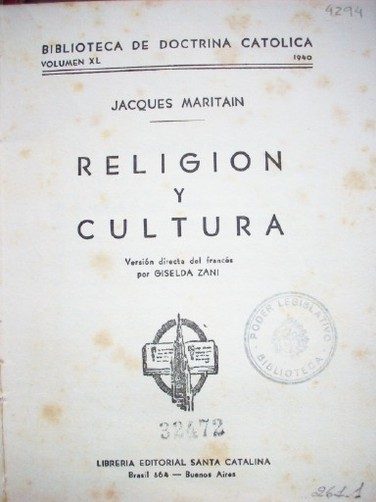 Religión y cultura