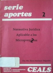 Normativa jurídica aplicable a los microproyectos