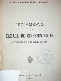 Reglamento de la Cámara de Representantes