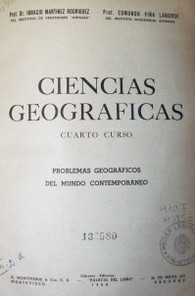 Ciencias geográficas : 4to. curso