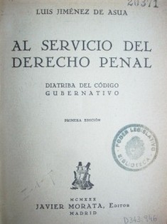 Al servicio del derecho penal