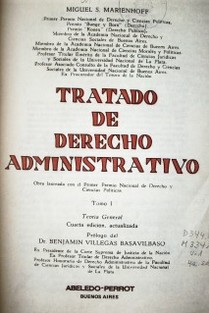 Tratado de Derecho Administrativo