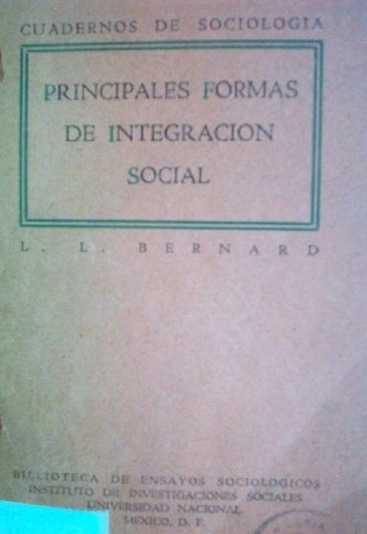 Principales formas de integración social