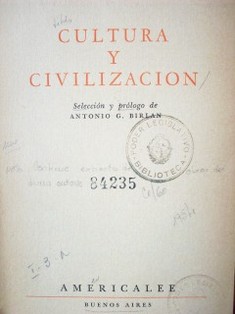 Cultura y civilización