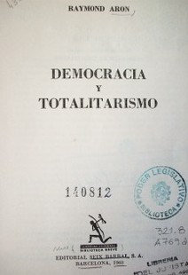 Democracia y totalitarismo