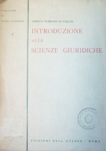 Introduzione alle scienze giuridiche