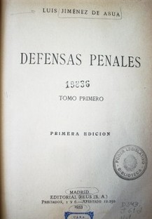 Defensas penales