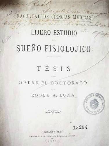 Lijero estudio del sueño fisiolójico