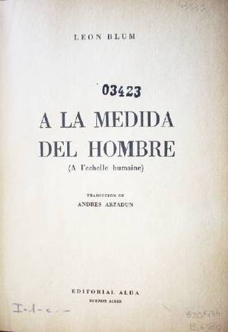 A la medida del hombre