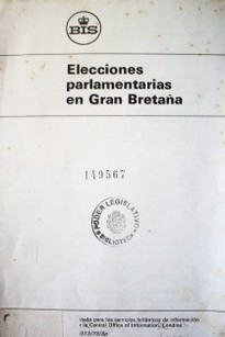 Elecciones parlamentarias en Gran Bretaña