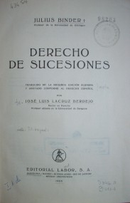 Derecho de sucesiones
