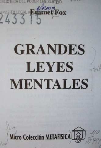 Grandes leyes mentales