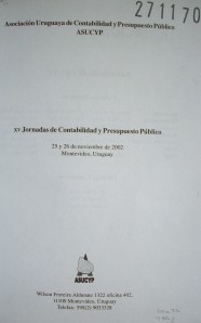 Jornadas de Contabilidad y Presupuesto Público (15as.)