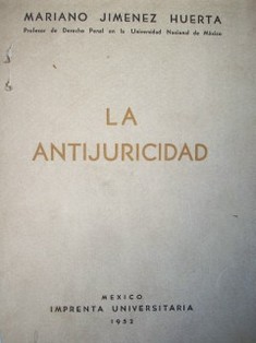 La antijuridicidad