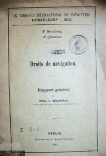 Droits de navigation : rapport général