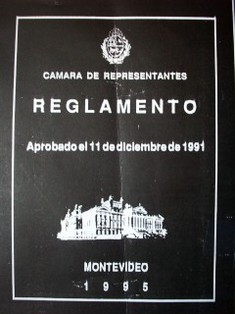 Reglamento : aprobado el 11 de diciembre de 1991