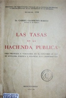 Las tasas en la Hacienda Pública