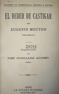 El deber de castigar