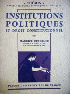 Institutions politiques et droit constitutionnel