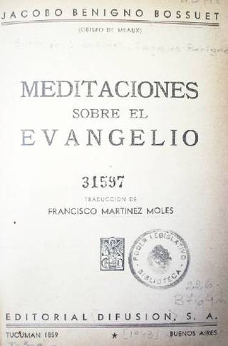 Meditaciones sobre el Evangelio