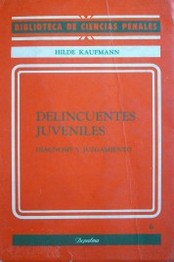 Delincuentes juveniles : diagnosis y juzgamiento