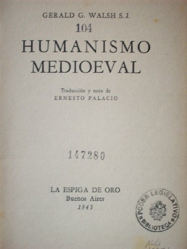 Humanismo medioeval
