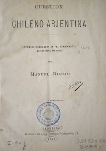 Cuestión Chileno-Arjentina