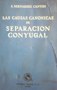 Las causas canónicas de separación conyugal