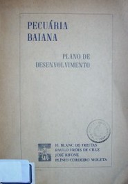 Pecuária baiana : plano de desenvolbimento