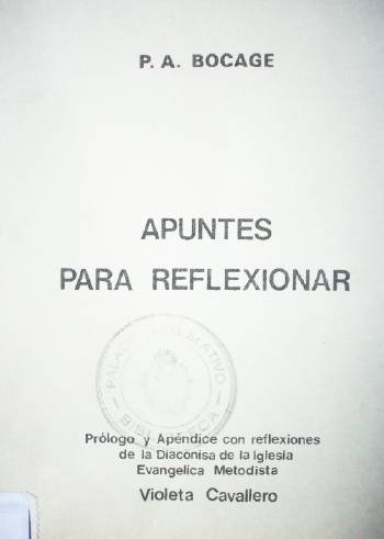 Apuntes para reflexionar