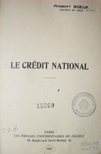 Le crédit national