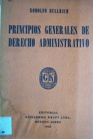 Principios generales de Derecho Administrativo