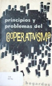 Principios y problemas del cooperativismo